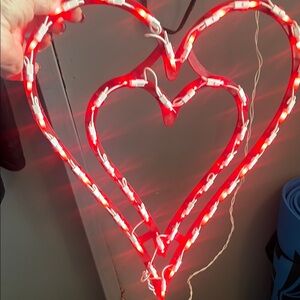 Red LED String Lights Heart Decoration for Holidays